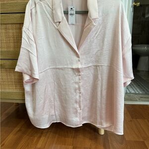 Express Pink Button Down Shirt XL Never Worn